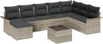 9-osaline aia diivanikomplekt koos pehmendusega Hall Poly Rattan Garden Lounge Model3345492