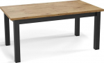 WFL GROUP Modernne piklik pikendatud s&ouml;&ouml;gilaud - Ruumis&auml;&auml;stlik - Mustad puidust jalad - 160 kuni 240 cm - Valmistatud ELis - 160 x 90 cm - Lancelot tammepuu