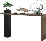 Konsolentisch Schmal, wohnzimmertisch Console Table, Konsolentisch, Beistelltisch Hoch, Flurtisch, Schmaler Sofatisch f&uuml;r Flur, Wohnzimmer, Schlafzimmer(Brown A,80cm/31.5in)