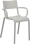 Kartell Generic A tugitool, 2 tk, plastik, hall, 79 x 52,5 x 52 cm.