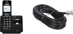VTech CS2000 juhtmeta telefon, ECO+ režiim & Goobay 50317 moodulkaabel (2x RJ11 pistik, 4-pinuline) 3 m, must