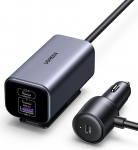 UGREEN 130 W GaN sigaretis&uuml;&uuml;taja USB C autolaadija USB C 4 portiline sigaretis&uuml;&uuml;taja jagur auto lisaseadmed &Uuml;hildub MacBook Pro, iPhone 16/16 Pro/16 Pro Max/15/14, iPad Pro, Galaxy S24 jne.