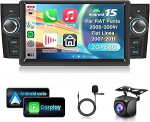 2G & 64G VECHTEL 7-tolline autoraadio Fiat Punto 2005-2009/Fiat Linea 2007-2011 koos Carplay Android Car Wireless, Android 15, Bluetooth HiFi/RDS/FM raadio, WiFi Navi/AHD tagurduskaamera/CANBUSiga