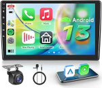 Hodozzy Carplay autoraadio Citroen C5 2008-2017 Android autoradio koos satelliitnavigatsiooniga, 10-tolline puuteekraan Android Car/Mirror Link/WiFi/GPS/RDS/FM/Bluetooth/USB-ga