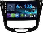 [6G + 128G, Octa-Core] - MSD Autoradio Nissan X-Trail Qashqai J11 Rouge 2014-2018 | Android 15 GPS navigatsiooniraadio | CarPlay Android autojuhtimisseade DSP DAB | Tagurduskaamera MIC | 2