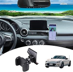 Autotelefoni kinnitus, mis &uuml;hildub M@zda MX-5 ND 2016-2024 keskkonsooli &otilde;huventilaatori telefonihoidikuga Reguleeritav ABS must auto lisavarustus (stiil A)