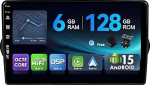 [6G + 128G, Octa-Core] - MSD Autoradio Fiat Egea Tipo (2015-2018) | Android 15 GPS navigatsiooniradio | CarPlay Android auto roolijuhtimine Dual Band WiFi DSP DAB | Tagurduskaamera MIC | 2