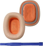 Asendatavad k&otilde;rvapadjad AirPods Max k&otilde;rvaklappidele, k&otilde;rvapadjad koos mugava v&otilde;rkkoe ja elastse m&auml;lumudeli k&auml;snaga (oranž v&auml;rv)
