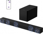 ULTIMEA 5.1ch Soundbar Dolby Atmos'iga, kodukino 4D Surround Sound System, 340W Soundbar TV-seadmetele koos subwooferiga, Bassiv&otilde;imendi, App Control, Bluetooth 5.4, Poseidon M60 Boom, mudel 2025