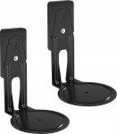 Sanus fikseeritud k&otilde;larite seinakinnitused Sonos Era 100&trade; jaoks - lamedate k&otilde;larite kinnitused lihtsa 3-sammulise paigalduse ja lisatud riistvaraga - must, 2 klambri komplektis