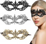 3 maskimaskide pakett Pitsist Prom Mask Karneval Veneetsia pool mask Seksikas pits silmamask maskiballi maskid kost&uuml;&uuml;mipidu Cosplay Naised T&uuml;drukud Daamid Paarid Halloween Karneval