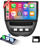 Hodozzy Android autoradio Toyota Aygo/Peugeot 107/Citroen C1 2005-2014 koos Carplay/Android autoga, 10,1-tolline autoraadio Bluetooth WiFi/GPS/HiFi/RDS/FM/USB iOS-i jaoks
