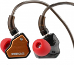 LINSOUL 7Hz x Crinacle Zero:2 In-Ear Monitor, uuendatud 10mm IEM d&uuml;naamilise juhiga, juhtmega k&otilde;rvaklapid, m&auml;nguk&otilde;rvaklapid, OFC IEM kaabel koos mikrofoniga muusikutele (mikrofoniga, oranž)