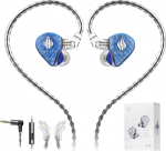 Hidizs MS1 Galaxy IEM m&auml;nguk&otilde;rvaklapid, Dual Magnetic Motor Immersive Gaming Sound, juhtmega k&otilde;rvaklapid, Inline mikrofon, eemaldatav 2 Pin kaabel, 3,5 mm pistikuga