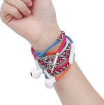 URIZONS In-Ear v&auml;rviline k&otilde;rvaklappide kaabel - k&otilde;rvaklapid mikrofoni ja kaugjuhtimispuldiga K&auml;sitsi valmistatud kangast punutud h&otilde;imu niidiga m&auml;hitud k&auml;epaelaga