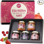 Gepp's Delicatessen Breakfast Jam Set, Mini moosid erinevates maitsetes, kingitus koos erip&auml;radega nagu mango, ingver, maasikas ja &scaron;ampanja puuviljapirukas