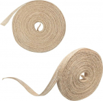 2 Rollen nat&uuml;rliches Juteband zum Dekorieren von Hochzeitsgeschenken und Weihnachtskr&auml;nzen, DIY-N&auml;hprojekten