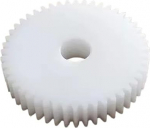 GTPBAO 1 St&uuml;ck POM Flaches Stirnrad 1,25 Modul 18 Z&auml;hne Kunststoff Zylindrisches Zahnrad 1,25M 18T Ritzel 25mm Durchmesser 10mm Dicke Lenkungshardware(5mm)