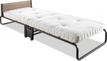 JAY-BE Revolution Folding Bed with Pocket Sprung Mattress with Powder Coat, Black, Single, 77 cm