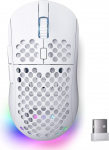 Dierya x TMKB M1 traadita m&auml;nguhiir, 24,000 DPI optiline sensor, 90 g kerge, 6 programmeeritavat nuppu, RGB valgustus, 180 tundi aku kestvust, 2.4 GHz/Bluetooth/USB-C arvutihiir, valge