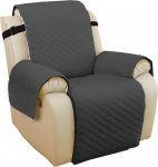 KXAOXGRC Sofa Armrest Protector Covers, 1 Set Sofa Cover, Removable Children's Mat, Armchair Seater, Furniture Protection, Protective Covers, Washable Armrest Covers (Deep Grey, Large)