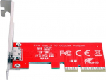 cablecc PCI-E 3.0 Express 4.0 x4 to Oculink v&auml;line SFF-8612 SFF-8611 Host adapter PCIe SSD-le koos klambriga