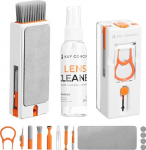 K&F CONCEPT 11 in 1 Keyboard Cleaning Kit, PC Cleaning Kit Accessories for Cleaning Electronic Products such as Airpods, Keyboards, Laptop, Headphones, Mobile Phones and Cameras, White