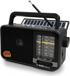 Bluetooth raadio v&auml;ike p&auml;ikesepatarei ja 1200 mAh akuga, AM/FM/SW vastuv&otilde;tja 8 W k&otilde;lariga/TWS/USB/TF, kohverraadio, k&ouml;&ouml;giraadio telkimiseks, h&auml;daolukordadeks ja v&auml;ljas (Hall)