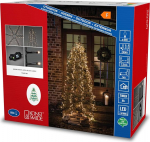 Konstsmide Micro LED Compactlights Tree Jacket koos r&otilde;ngaga, 6 rida 110 dioodiga, 8-tunnine taimeri, 660 sooja valget dioodi, 30 V v&auml;listrafo (IP44), 6 W, must kaabel - 6650-100, must