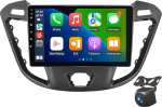 T&auml;iendusraadio Ford Transit Tourneo Custom 2013-2021, 9-tolline Android raadio 2+64G, traadita CarPlay Android auto, GPS WiFi, DSP, Bluetooth, Dual USB + tagantvaate kaamera