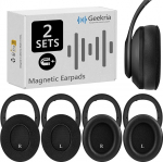 Geekria Snap Ear Pads asenduskomplekt Beats Studio Pro k&otilde;rvaklappidele, magnetiline lihtne vahetada k&otilde;rvapadjad asendamine sekunditega, k&otilde;rvaklappide remondiosad (valgu nahk+Veluur)