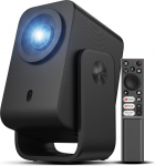 TCL C1 Beamer 4K-kompatibel, Offizielle Google TV (APV/Netflix/Disney), Smart Beamer 1080P Full HD, Autofokus/Keystone/Dolby 8W/WLAN/Bluetooth, 285&deg; Drehbar, f&uuml;r Handy, TV, Heimkino, Decke Projektion