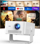 Android 14 & 800 ANSI: Magcubic mini projektor 4K 8K toetusega, nutikas projektor Native 1080P koos WiFi 6, BT 5.4, automaatne fookus, automaatne trajektoorikorrigeerimine, 180&deg; p&ouml;&ouml;ramine, 15 W k&otilde;lar, projektor