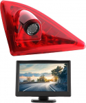 HD 720p Kolmas katusepidurikaamera pidurituledega parkimiskaamera tagurduskaamera komplekt &ouml;ise n&auml;gemise + 5-tolline monitor Transporter Nissan NV400 / Renault Master / Opel Movano B 2010-2019 jaoks