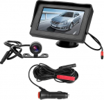 OBEST auto tagurduskaamera koos 4,3-tollise monitori komplektiga, IP67 veekindel parkimiskaamera parkimisabis&uuml;steem ja LCD-ekraani komplekt 12 V autodele Bussi veoauto Transporteri matkaauto jaoks