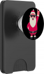 Cooler Weihnachtsmann Rock On Funny Winter Character Graphic Claus PopSockets PopWallet f&uuml;r MagSafe