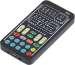 Voice Changer Disguiser for PS4/PS5/One/Phone/Computer/PC/Tablet, Portable Gaming Live Sound Card, 8 Types Sound Adjustable, Plug and Play (Black)