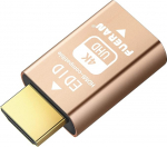 FUERAN Edid Emulator Adapter (4 Generation) HDMI Compatible with Mac Thunderbolt to HDMI Switches Extender AV Receiver Video Splitter (4K-1P)