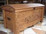 Wooden Blanket Box Coffee Table Trunk Vintage Chest Wooden Ottoman Toy Box (MON2)