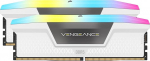 CORSAIR Vengeance RGB DDR5 RAM 32GB (2x16GB) 6000MHz CL30-36-36-36-76 1.4V AMD Expo & Intel XMP lauaarvuti m&auml;lu - valge (CMH32GX5M2B6000Z30W)