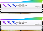 Silicon Power DDR5 32GB (2x16GB) Storm RGB 6000MT/s (PC5-48000) 288-pin CL36 1.35V UDIMM lauaarvutim&auml;lu RAM SP032GXLWU60FFDL Valge