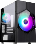 Itek Vortex Gaming Mini Tower, mATX, 20 cm ja 12 cm ARGB ventilaator, 2 x USB3, karastatud klaasist k&uuml;ljepaneel