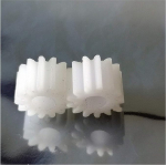 ZGF-BR 2 t&uuml;kki 1M 10T Flat Gearbox POM 10-49T Gear mehaaniline plastist hammasrataste osad Gear 4 5 6 7 7 8 9 10 mm Bore (Aukude l&auml;bim&otilde;&otilde;t: 5 mm, hammaste arv: 21 hammast)