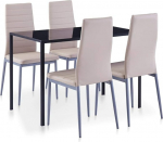 Tidyard 5-osaline s&ouml;&ouml;gitoa komplekt 4 s&ouml;&ouml;gitooliga, k&ouml;&ouml;gilaud, s&ouml;&ouml;gitool, k&ouml;&ouml;gim&ouml;&ouml;bel, s&ouml;&ouml;gitoa komplekt s&ouml;&ouml;gituppa, k&ouml;&ouml;ki, kontorisse, elutuppa