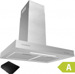 CIARRA CBCS6125 Energiat&otilde;hususe pliidikupu Silver 60 cm 370 m&sup3;/h koos CBCF004 aktiivs&ouml;efiltriga 3 v&otilde;imsusastet v&auml;ljapuhke&otilde;hu ringlusse laskmine seinale paigaldatav v&auml;ljat&otilde;mbekupu
