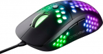 Trust Gaming GXT 960 Graphine Lightweight RGB Gaming Mouse, 74 g, 200-10,000 DPI, reguleeritav Pollrate kuni 1000 Hz, 6 programmeeritavat nuppu, PC hiir s&uuml;learvutile, arvutile, Windowsile - must