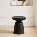 [en.casa] Posio k&uuml;ljelaud 44 x l&auml;bim&otilde;&otilde;t 40 cm Voodilaua aialaua valmis kokkupandav r&otilde;dulaua diivanilaud telefonilaud &uuml;mmargune must