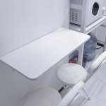 Seinale paigaldatav kokkupandav laud K&ouml;&ouml;k Kodukontor ruumi s&auml;&auml;stev rippuv s&uuml;learvuti laud koos klambriga 80x30cm