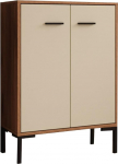 MB Muebles Bonitos Sideboard elutoa m&ouml;&ouml;bli hoiukapp V&auml;ike kapp Laius 60 x K&otilde;rgus 84 x S&uuml;gavus 30 cm Moodne v&auml;rv P&auml;hklipuu ja hall L15
