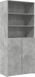 vidaXL k&uuml;ljepaneel Hall tsement 80 x 42,5 x 185 cm Mitmekihiline puit 80 x 42,5 x 185 cm